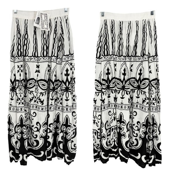 Dresses & Skirts - NWT Deadstock Vintage Southwest Canyon 100% Cotton Sequined Boho Broom Skirt L